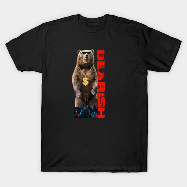 Bearish Forex Design T-Shirt by Proway Design